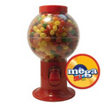 Red Gumball Machine Filled w/ Jelly Beans